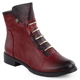 Frauenstiefel Krok Burgundy Jezzi ASA62-16 rot