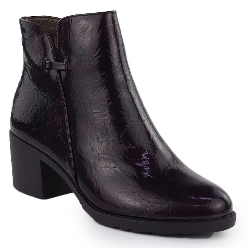 Bemalten Stiefel auf dem Burgund M. Daszyński SA128-61 für Frauen