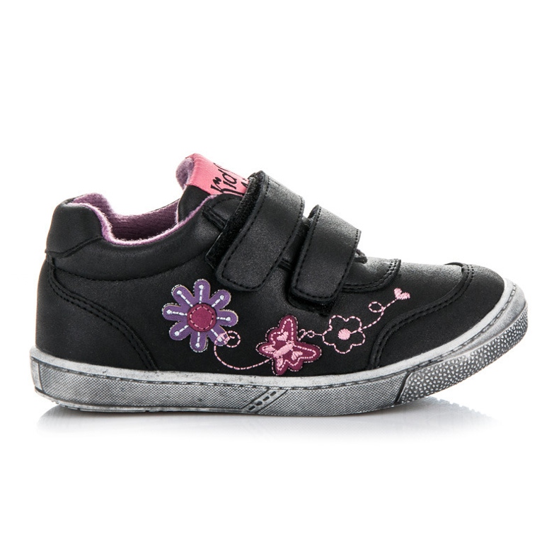 American Club Turnschuhe in Blumen schwarz