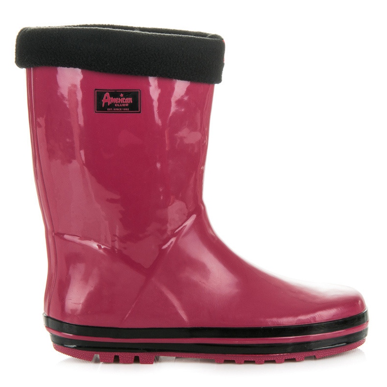 American Club Burgunder Regenstiefel rot