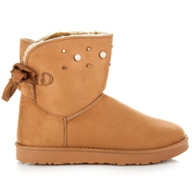 Kylie Mukluki mit Perlen braun