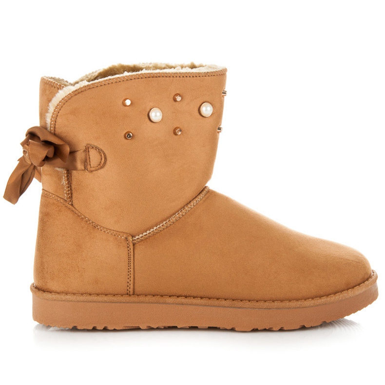 Kylie Mukluki mit Perlen braun