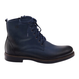 Stiefel mit Reißverschluss Nikopol 660 marineblau navy blau
