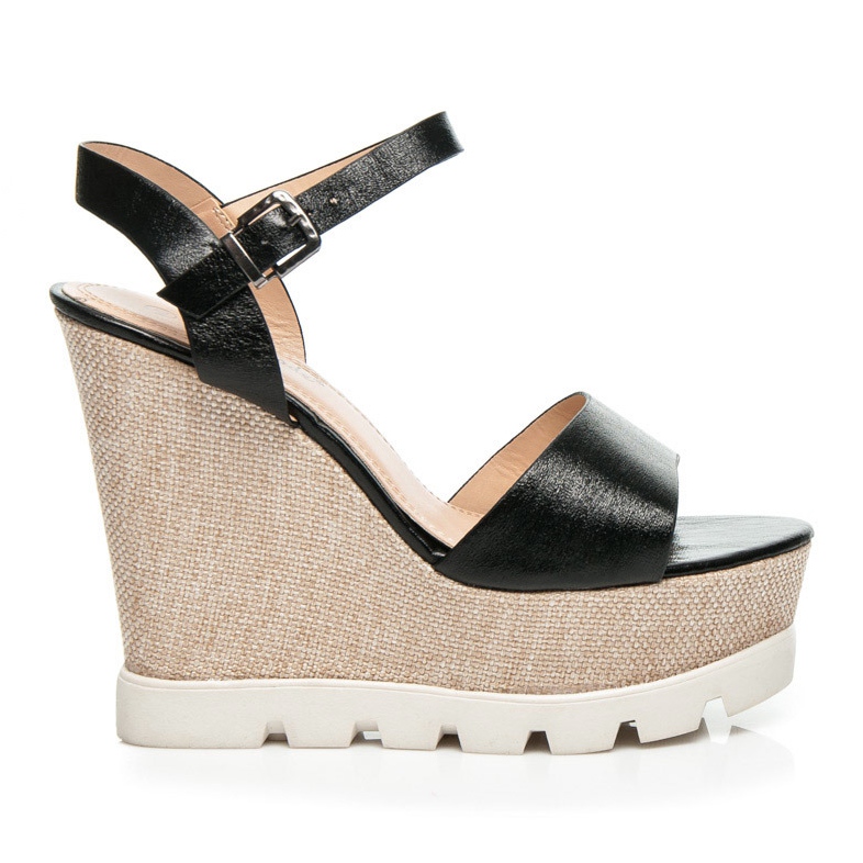 Super Mode Schwarze Keilabsätze