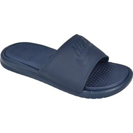 Nike Benassi Just Do It Ultra Premium M 818741-400 Rutschen navy blau