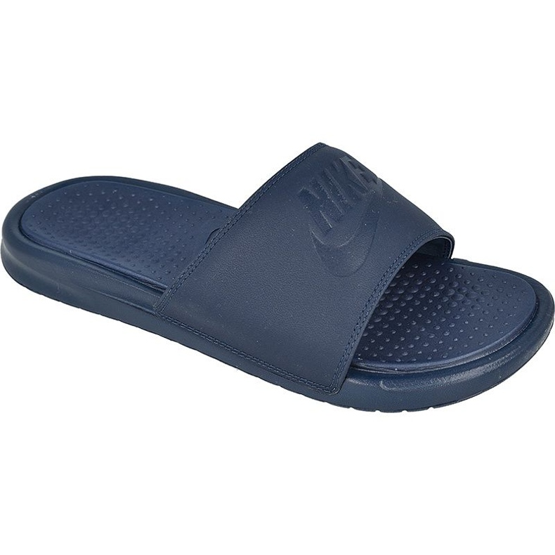 Nike Benassi Just Do It Ultra Premium M 818741-400 Rutschen navy blau