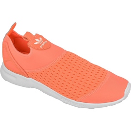 Schuhe adidas ORIGINALS ZX Flux ADV Smooth Slip On W S75740 weiß orange
