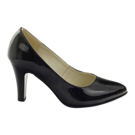 Schwarz Lackierte Pumps ZUZA 128