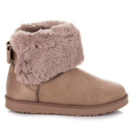 Kylie Mukluki mit einem Bogen braun