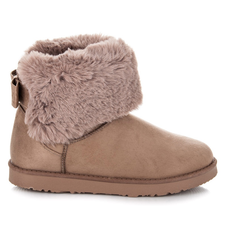 Kylie Mukluki mit einem Bogen braun