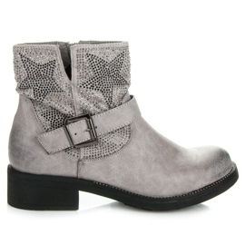 Kylie Rockstiefel grau