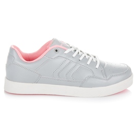 Ax Boxing Graue Turnschuhe für Damen rosa