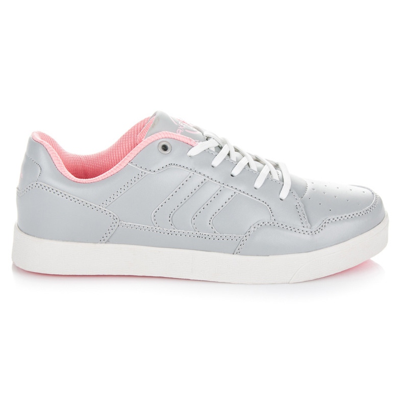 Ax Boxing Graue Turnschuhe für Damen rosa