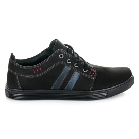 Lucca Ledersneaker schwarz