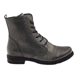 Edeo Schwarze Metallic-Arbeitsstiefel