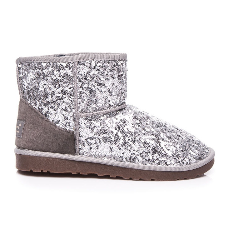 Torna Glänzende Muklukes grau