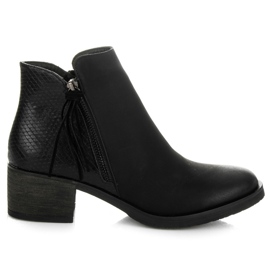 Vices New Collection Chelsea Stiefel Laster schwarz