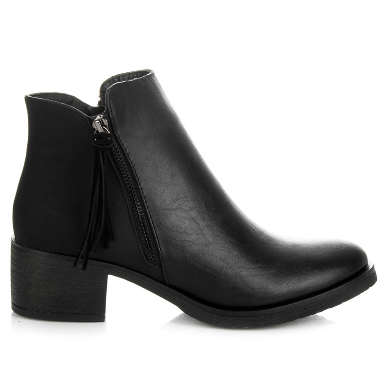 Vices New Collection Chelsea-Boots mit Fransen schwarz