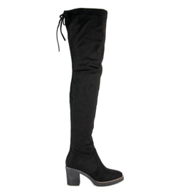 Seastar Hohe Wildlederstiefel schwarz