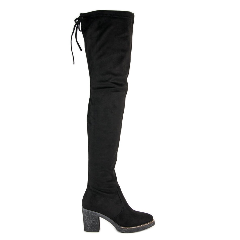 Seastar Hohe Wildlederstiefel schwarz
