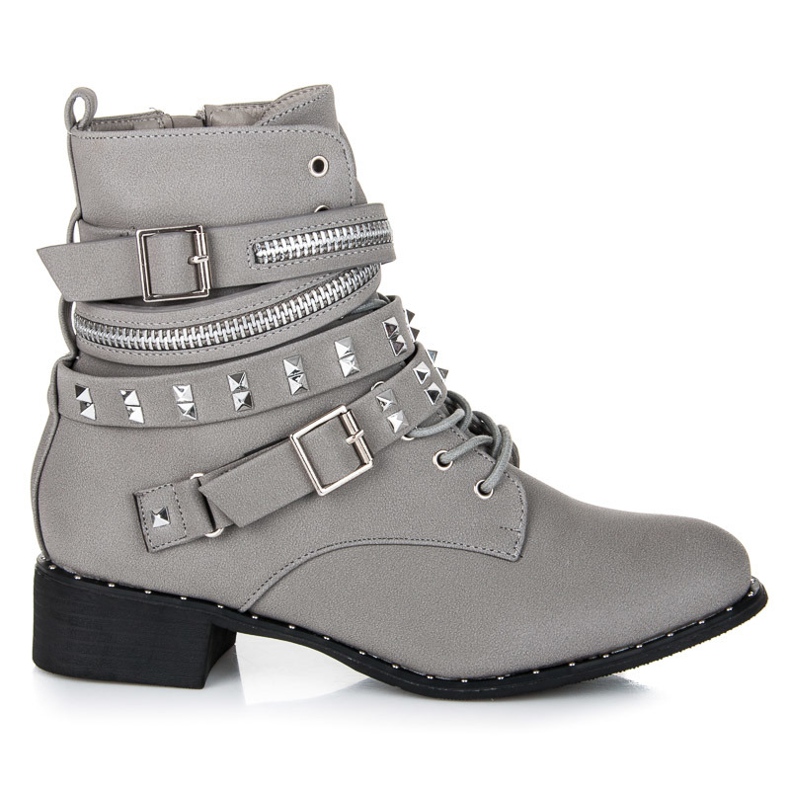 Vices New Collection Rock Boots Arbeit grau