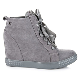 Vices New Collection Turnschuhe Mit Einem Band Gebunden grau