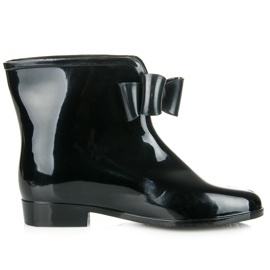 New Age Galoschen mit Schleife schwarz