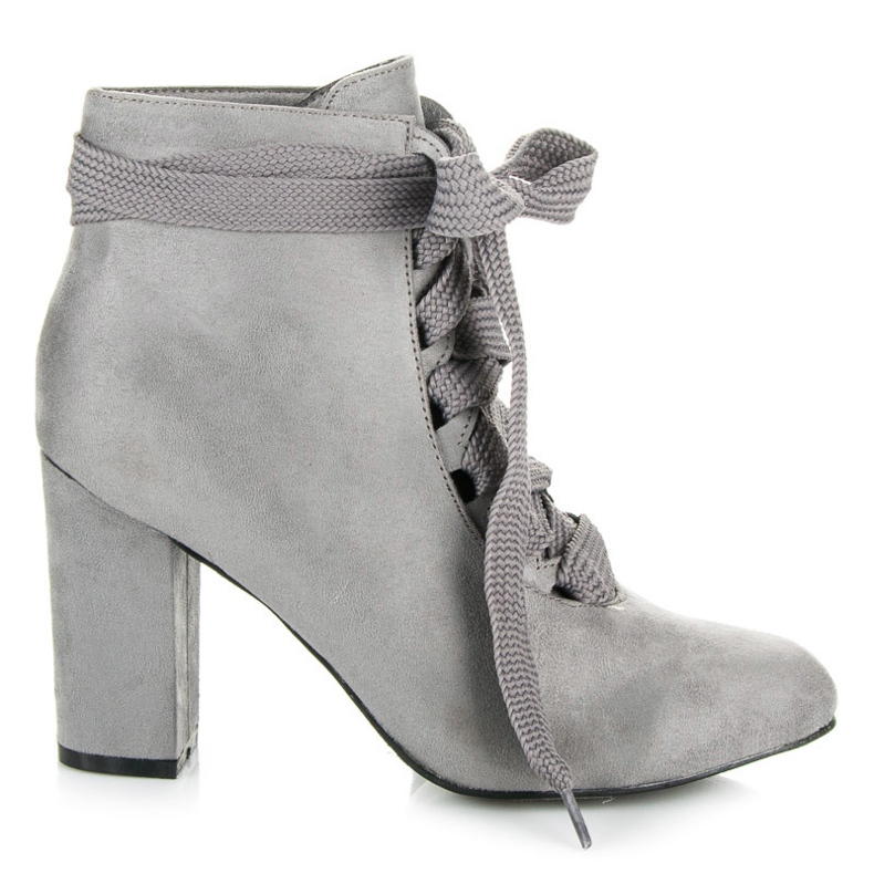 Vices New Collection Stiefel mit stylischer Bindung grau