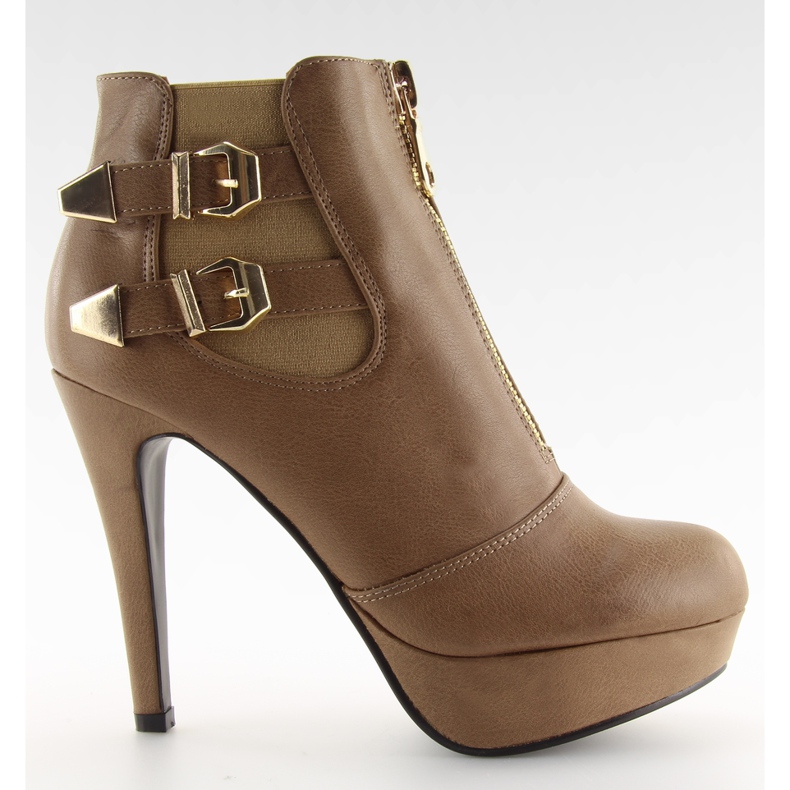 Stiefel mit Reißverschluss 1307 Khaki