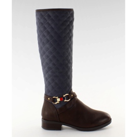 Steppstiefel X706 Navy-braun marineblau