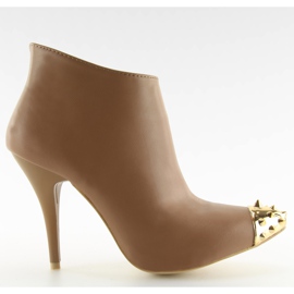 Stiefeletten Y327-18 Khaki-Gesicht braun mehrfarbig