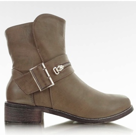 Jodhpur Stiefel mit Khaki AH-01 Schnalle