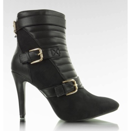 E349 Schwarze Steppstiefel