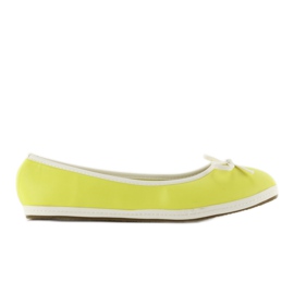 Ballerinas mit Besatz X663 gelb