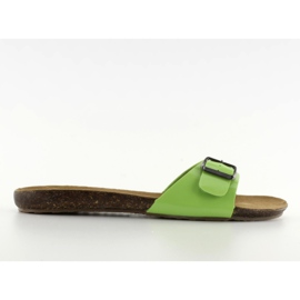 Hausschuhe mit IR-283 grüne Schnalle