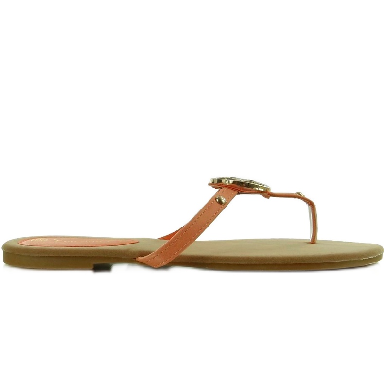 Flip-Flops mit Nieten IR-82 Apricot orange