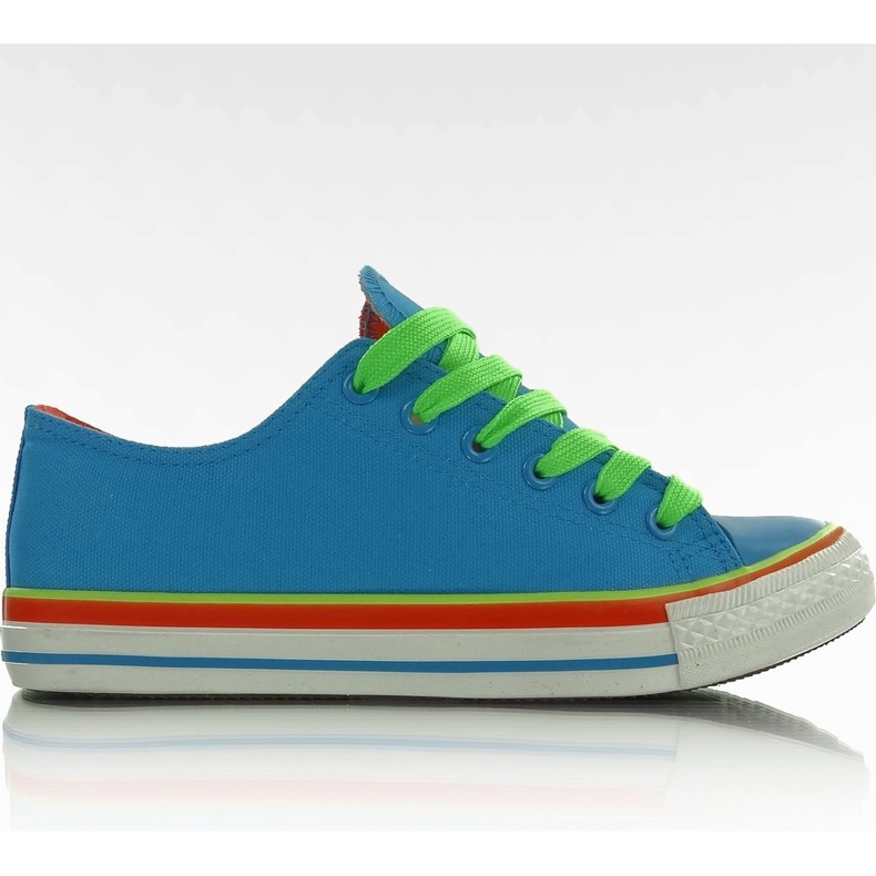 AN1177 Acid Blue Canvas Sneakers blau
