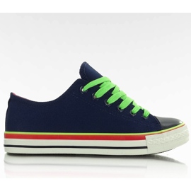 AN1177 Canvas Sneakers tiefblau marineblau