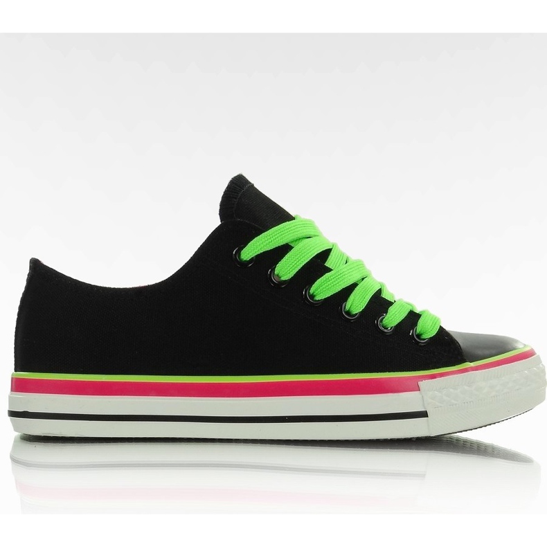 AN1177 Canvas Sneaker, schwarz