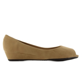 Glatte Ballerinas 005-63 Khaki
