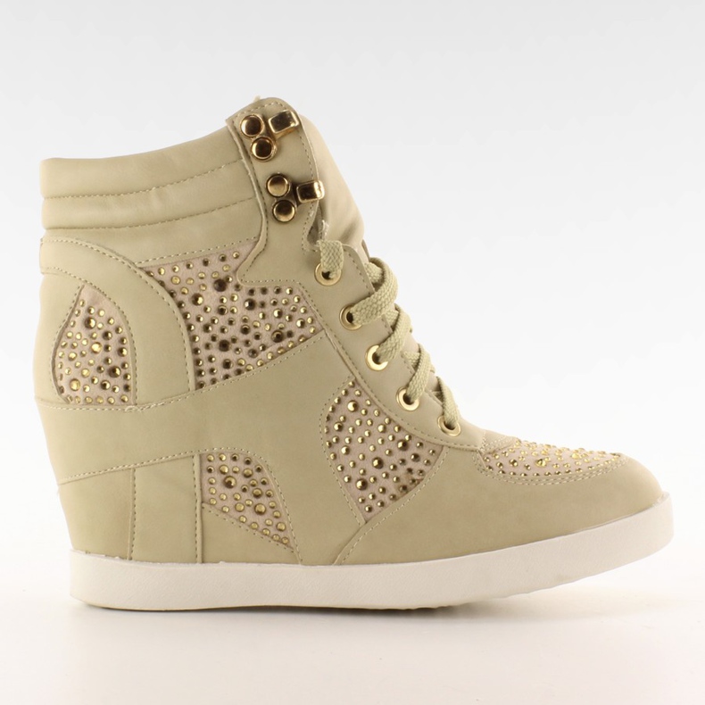 Sneakers mit Haken 8073 beige