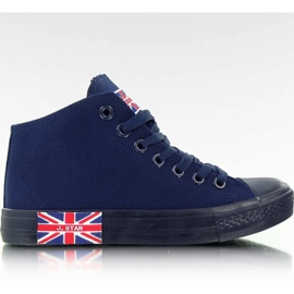 Turnschuhe mit der N003 Navy-Flagge navy blau