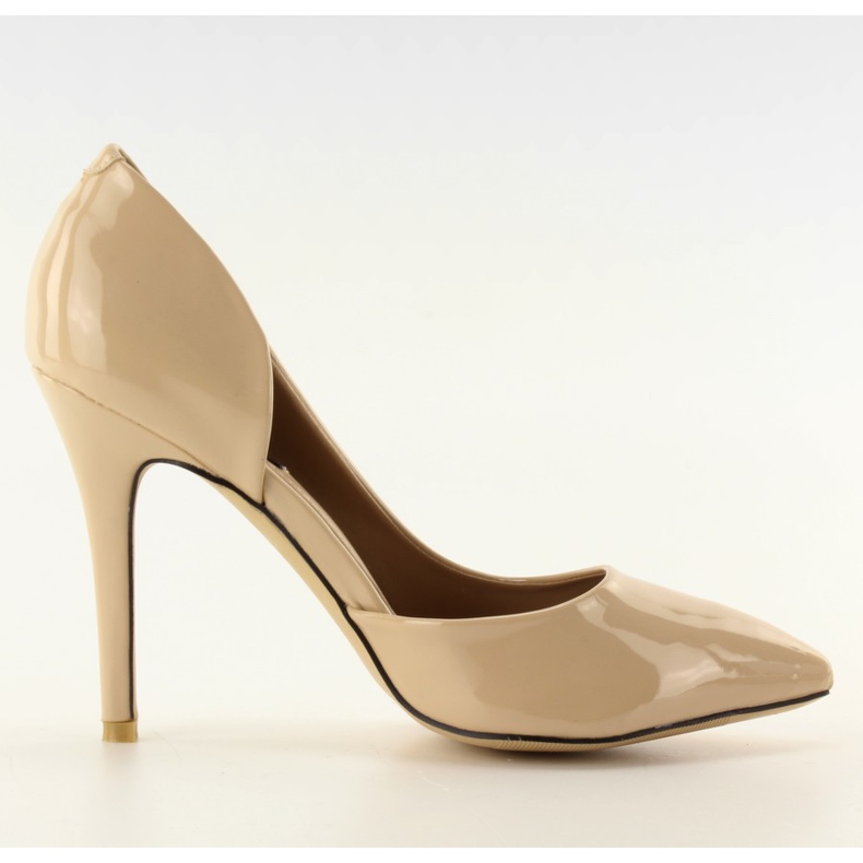 Asymmetrische Pumps U383 Beige nude
