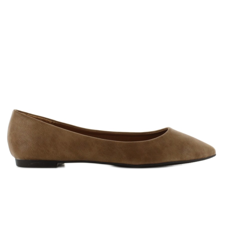 Ballerinas mit glatter Spitze HY-1505 Khaki