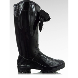 B812-10 Schwarze glänzende Galoschen