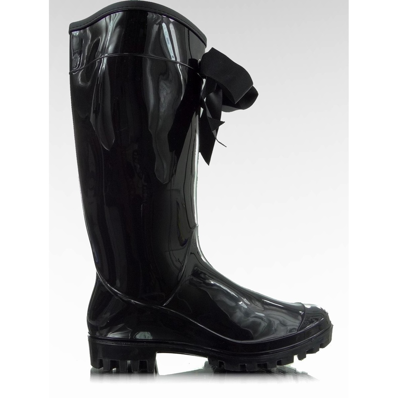 B812-10 Schwarze glänzende Galoschen