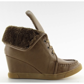 Schnürstiefel 08134 khaki braun mehrfarbig