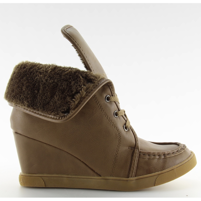 Schnürstiefel 08134 khaki braun mehrfarbig