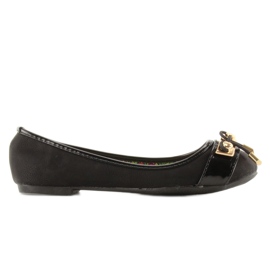 Ballerinas goldene Accessoires Y20-21B Schwarz