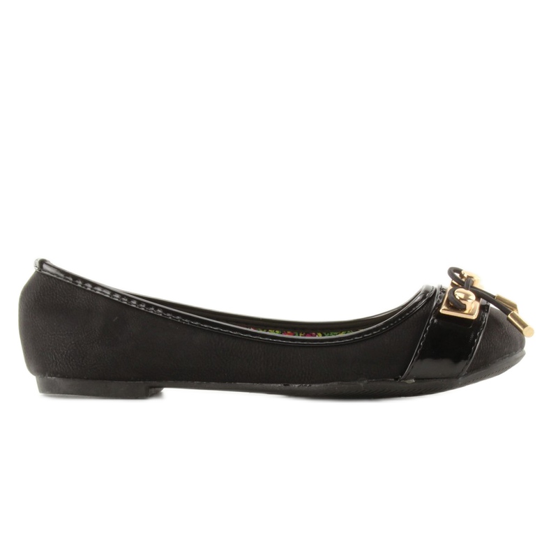 Ballerinas goldene Accessoires Y20-21B Schwarz